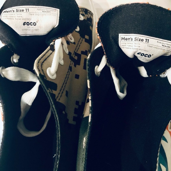 FOCO - Miami Dolphins Low Top Sneakers Digi Camo Tan/Green/Brown/Orange/White 11 - Picture 6 of 13